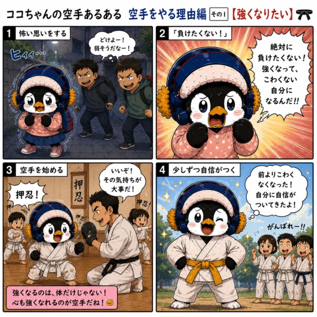 【強くなりたい】

空手を始める理由は人それぞれ。

「強くなりたい」
そんな気持ちから始める子もたくさんいます。

最初は怖かったり、自信がなかったり、
悔しい思いをすることもあります。

でも空手で身につくのは、
相手に勝つための強さだけではありません。

苦しいことから逃げない心。
挑戦する勇気。
そして自分を信じる力。

昨日の自分より少し成長する。

その積み重ねが、本当の強さにつながっていきます✨

あなたが空手を始めた理由は何ですか？🥋
ぜひコメントで教えてください😊

#新極真会長崎支部
#長崎空手
#空手で成長
#全てはここから始まる
